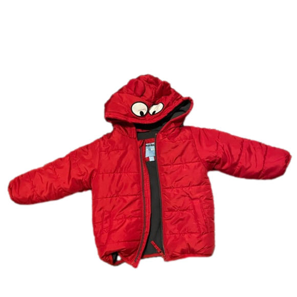 Wippette Other - Kids Red Monster Hood Toddler Puffer Jacket Size 24 months Baby 2T Winter Coat